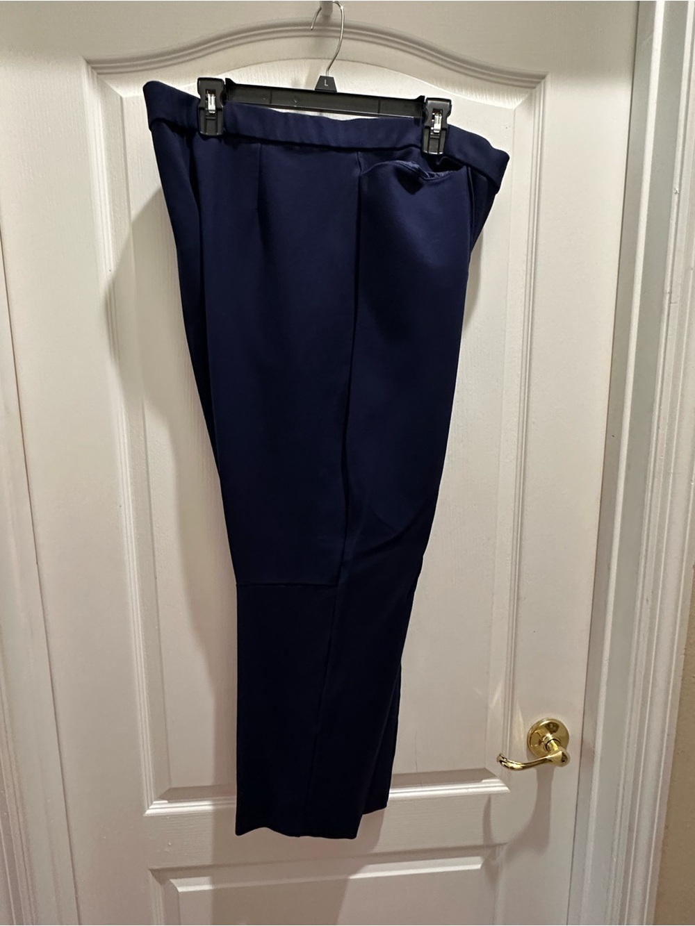 Susan Graver Navy Pull-On Dress Pants
